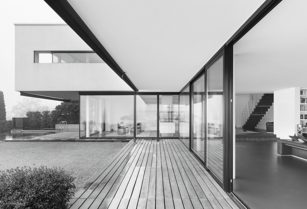Terrace of a modern house
